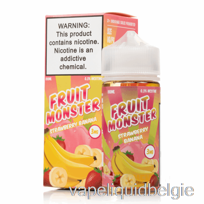 Vape Vloeibare Aardbei Banaan - Fruitmonster - 100ml 3mg